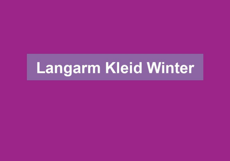 Langarm Kleid Winter