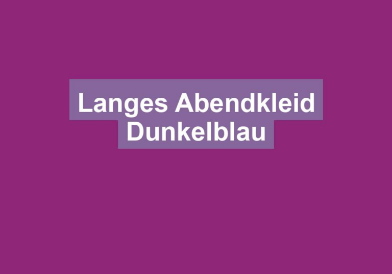 Langes Abendkleid Dunkelblau