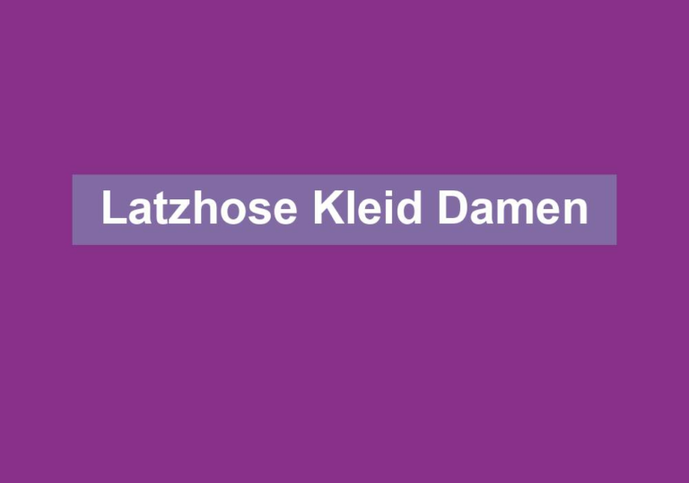 Latzhose Kleid Damen