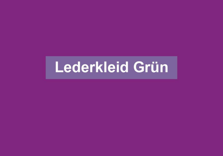 Lederkleid Grün