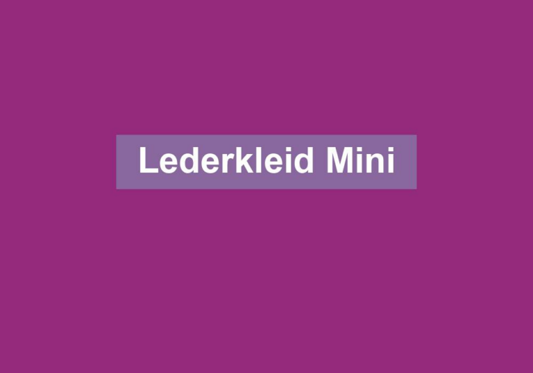 Lederkleid Mini