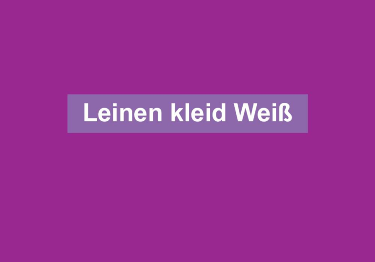 Leinen kleid Weiß