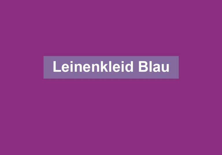 Leinenkleid Blau