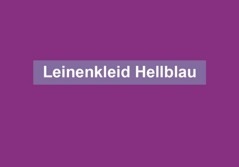 Leinenkleid Hellblau