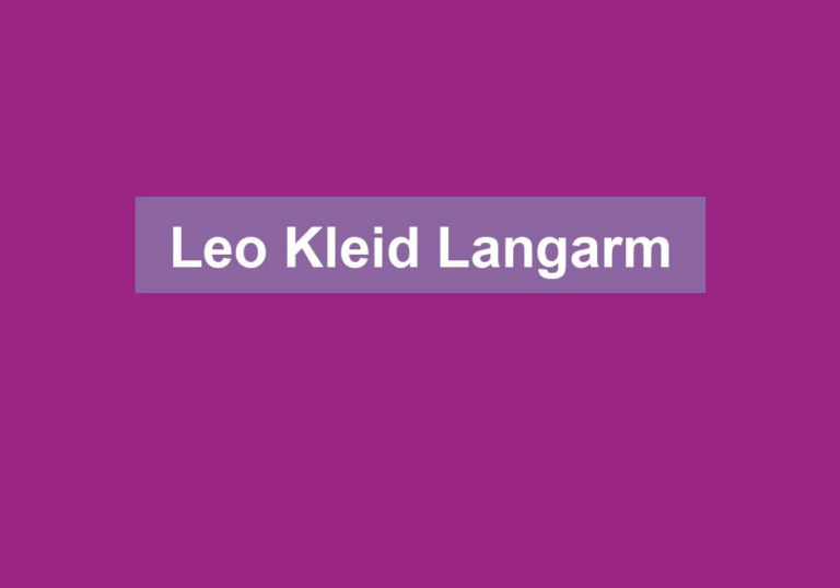 Leo Kleid Langarm
