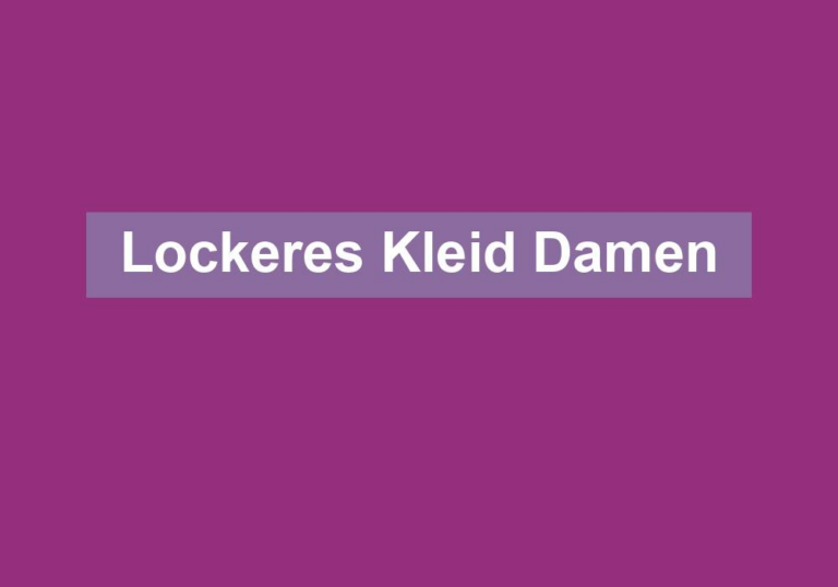 Lockeres Kleid Damen