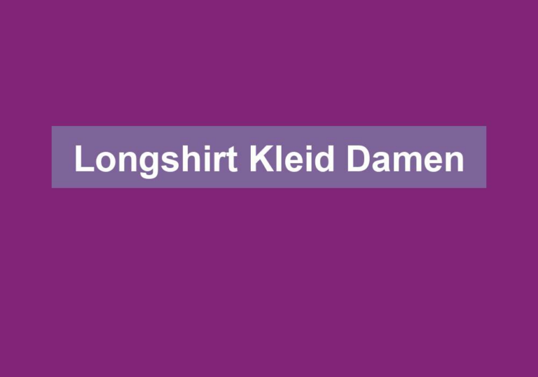 Longshirt Kleid Damen
