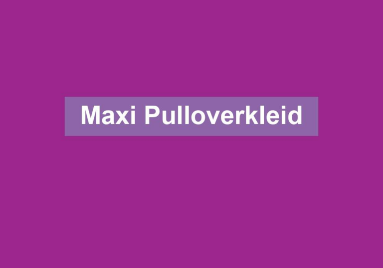 Maxi Pulloverkleid