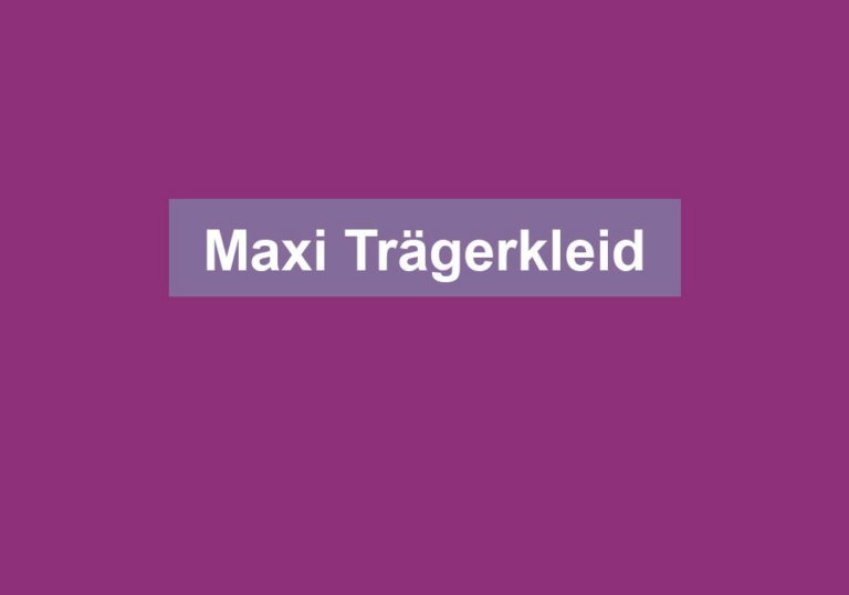 Maxi Trägerkleid