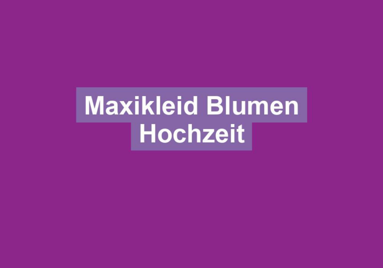 Maxikleid Blumen Hochzeit