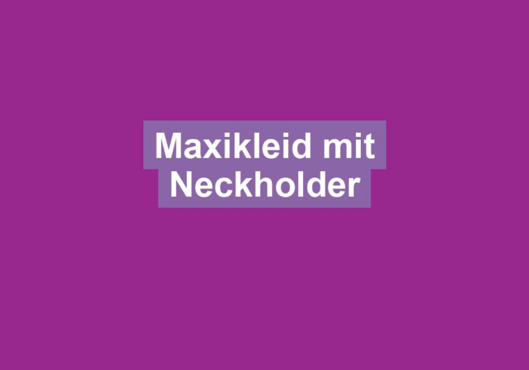 Maxikleid mit Neckholder