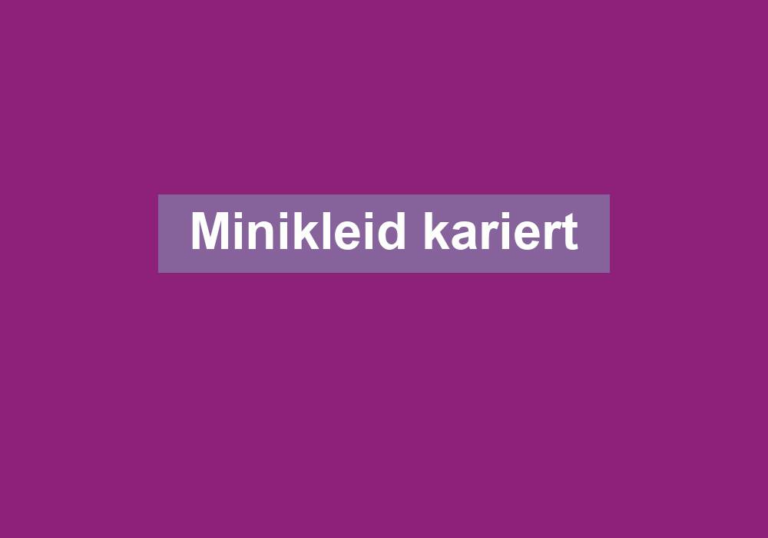 Minikleid kariert