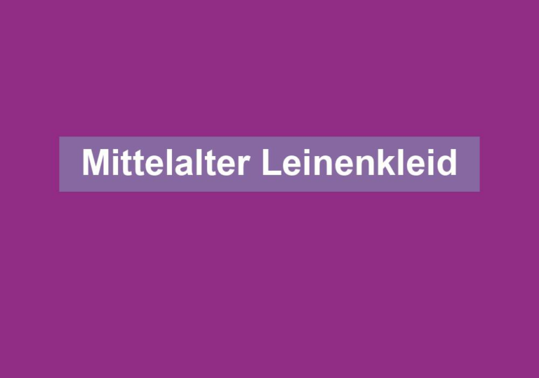 Mittelalter Leinenkleid