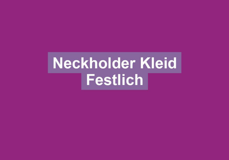 Neckholder Kleid Festlich