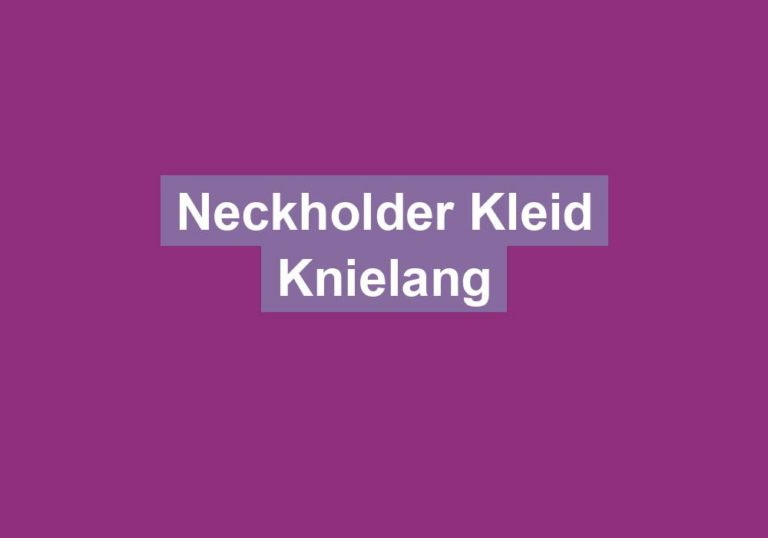 Neckholder Kleid Knielang