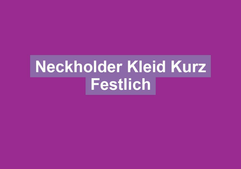 Neckholder Kleid Kurz Festlich