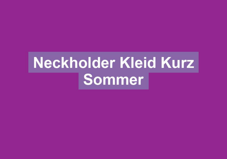 Neckholder Kleid Kurz Sommer