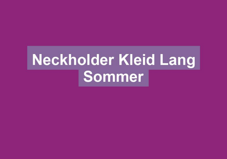 Neckholder Kleid Lang Sommer