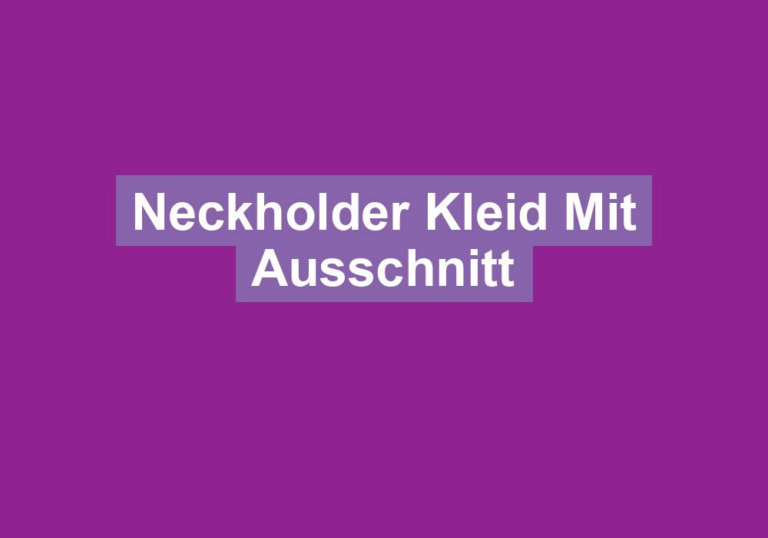 Neckholder Kleid Mit Ausschnitt