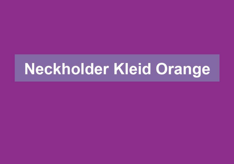 Neckholder Kleid Orange