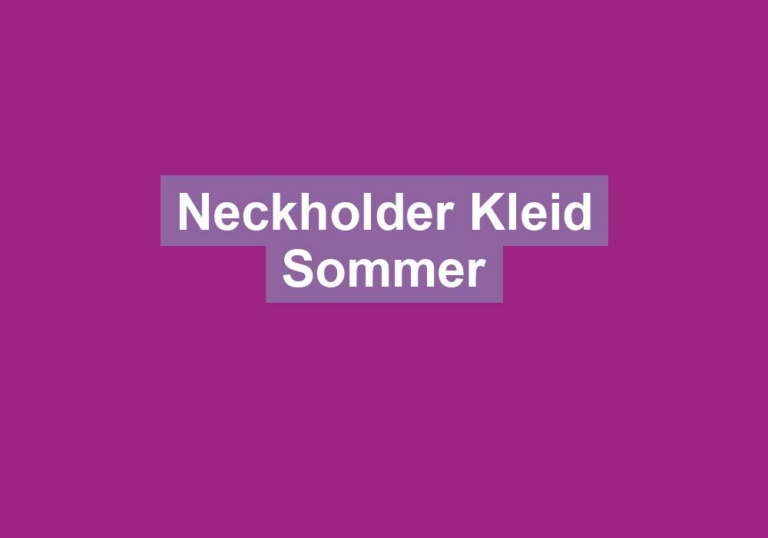 Neckholder Kleid Sommer