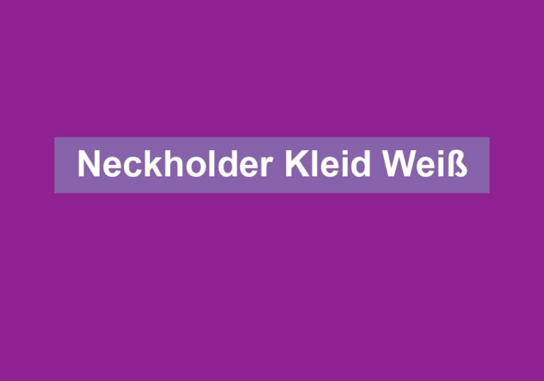 Neckholder Kleid Weiß