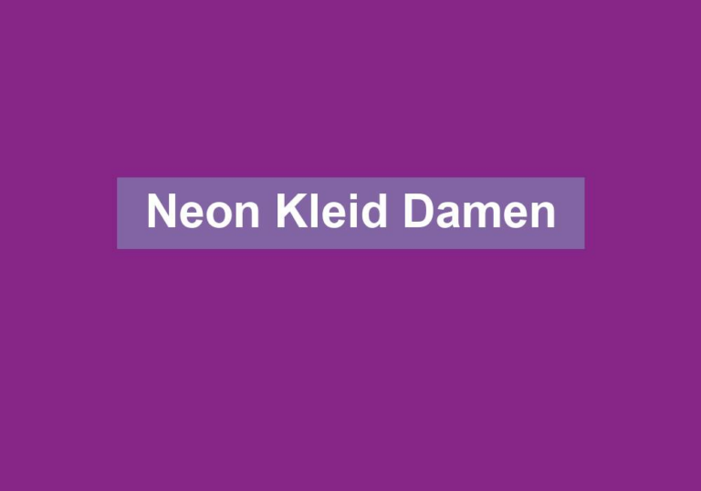 Neon Kleid Damen