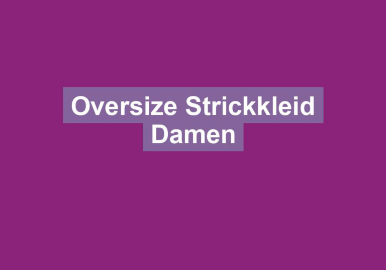 Oversize Strickkleid Damen