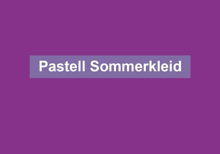 Pastell Sommerkleid