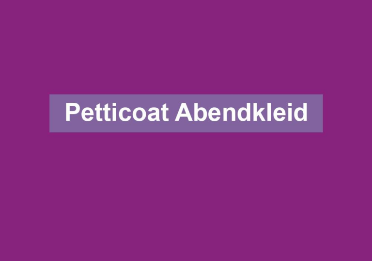 Petticoat Abendkleid