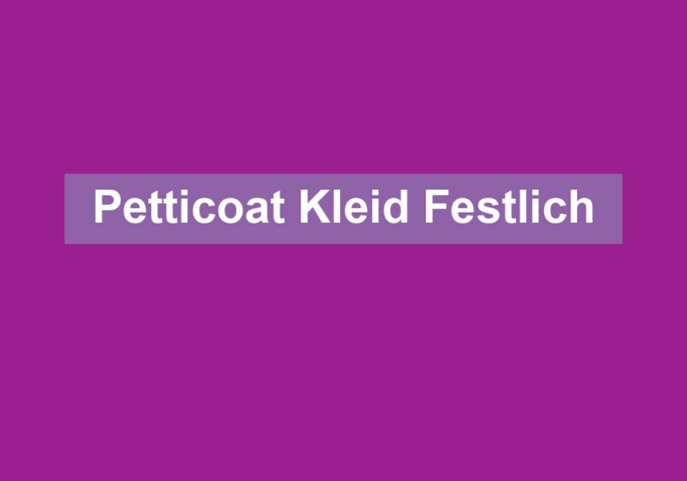 Petticoat Kleid Festlich