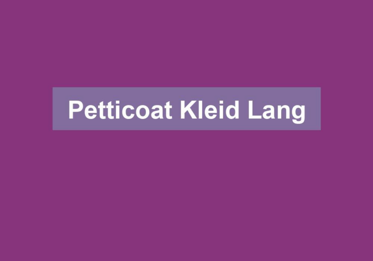 Petticoat Kleid Lang