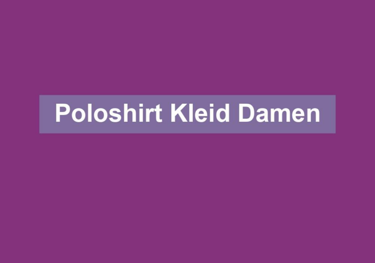 Poloshirt Kleid Damen