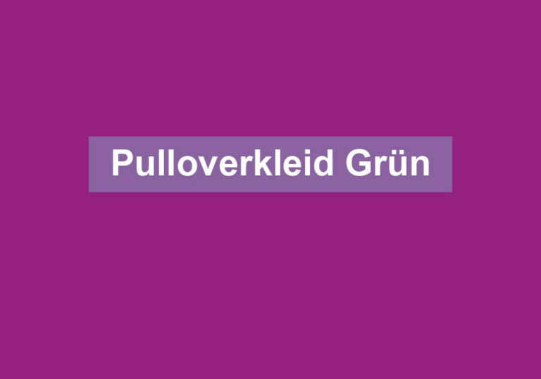 Pulloverkleid Grün