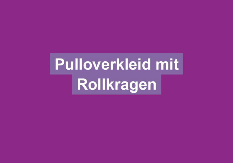 Pulloverkleid mit Rollkragen