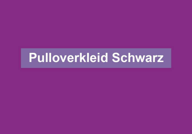 Pulloverkleid Schwarz