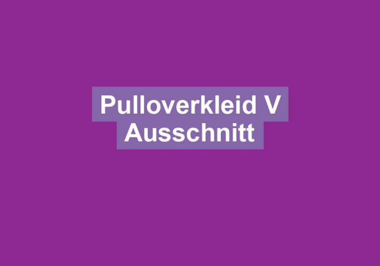 Pulloverkleid V Ausschnitt