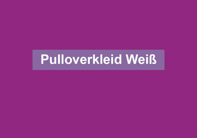 Pulloverkleid Weiß