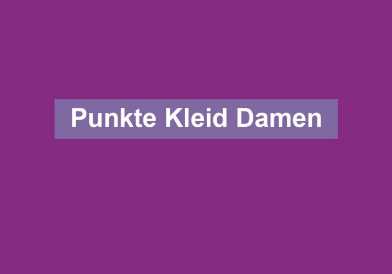 Punkte Kleid Damen