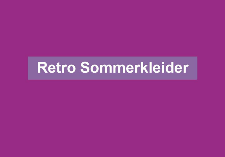 Retro Sommerkleider
