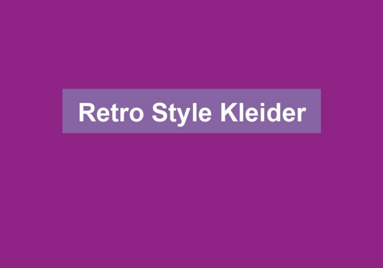 Retro Style Kleider