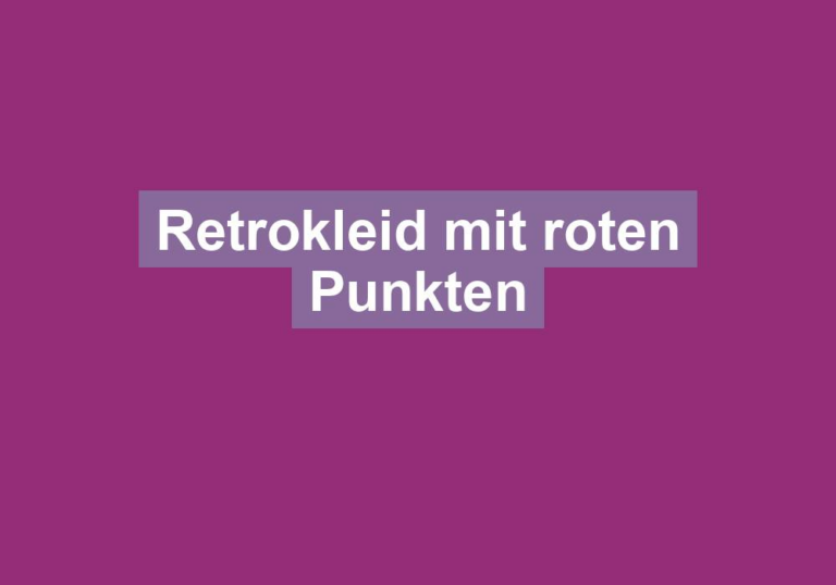 Retrokleid mit roten Punkten