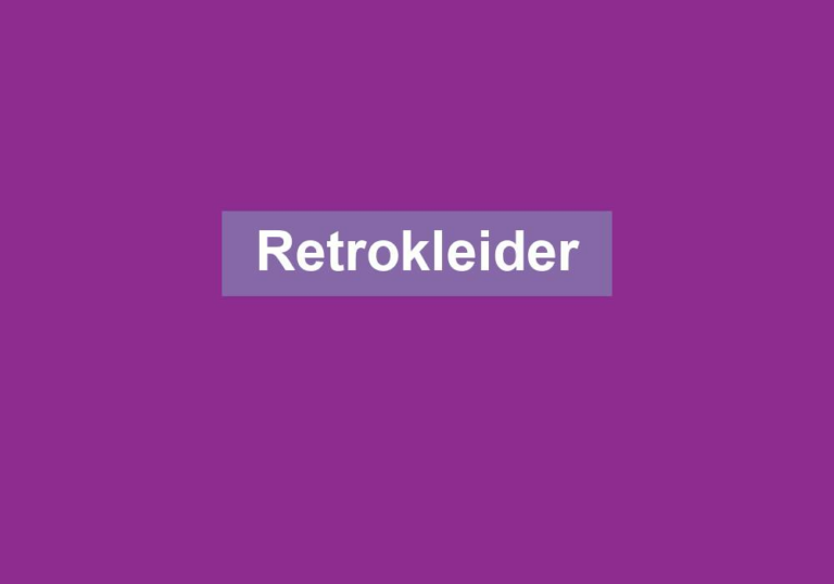 Retrokleider