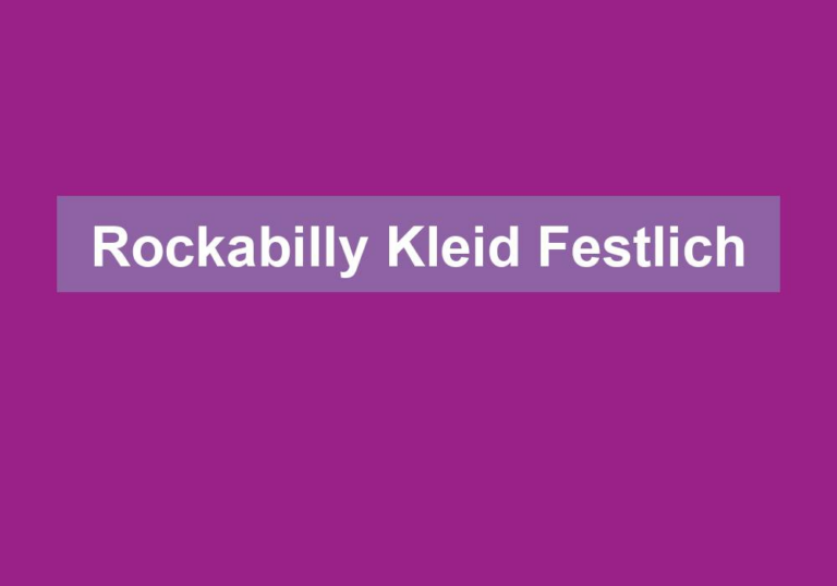 Rockabilly Kleid Festlich