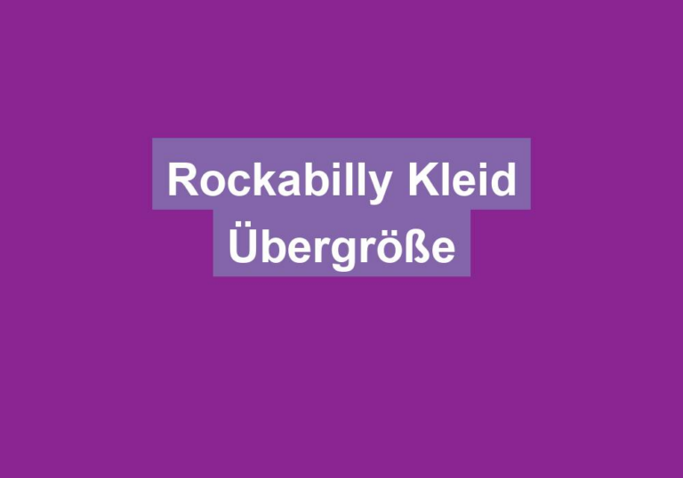 Rockabilly Kleid Übergröße