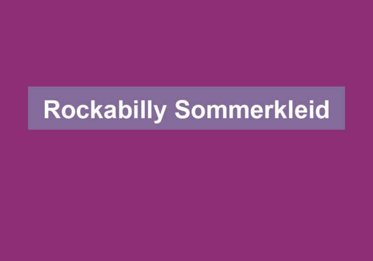 Rockabilly Sommerkleid