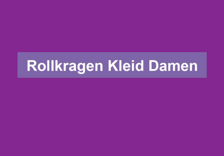 Rollkragen Kleid Damen