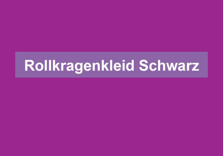 Rollkragenkleid Schwarz
