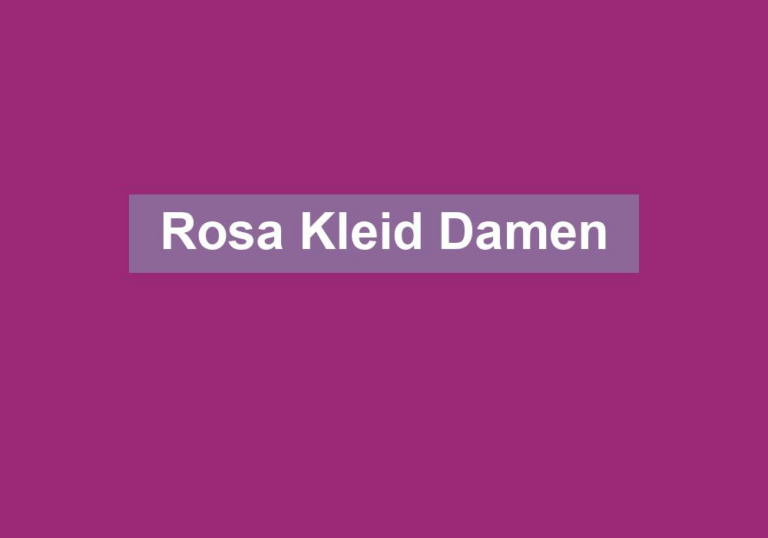 Rosa Kleid Damen