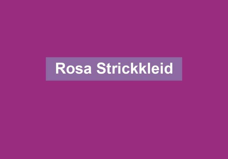 Rosa Strickkleid